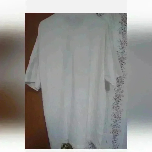 RARE Tony Moore Christmas Tree & Teddy Bear Short Sleeve White T Shirt Size XXL - Picture 3 of 7